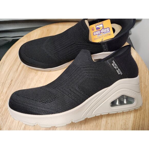 Skechers Slip-Ins Hands Free Women’s Size 11 Black Memory Foam Sneakers - Picture 6 of 11